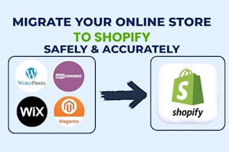 migrate shopify, woocommerce, zen cart, prestashop, wordpress ecommerce stores