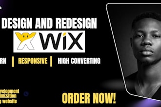 design or redesign a professional wix website or wix ecommerce store