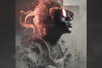 create a album cover design or music cover artwork