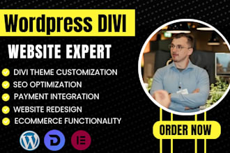 design a woocommerce online shop with products and checkout with divi wordpress