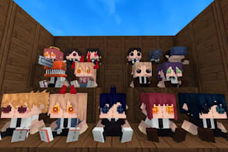 create custom minecraft 3d animation game assets, hytale 3d models in blockbench