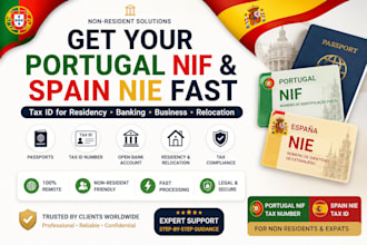 get portugal nif and spain nie tax id for non residents fast