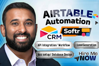 setup airtable database, airtable automation, airtable crm, softr webapp expert
