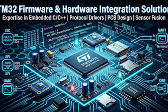 develop professional stm32 firmware and hardware integration solutions