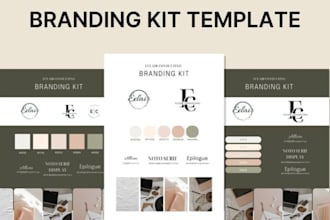 branding kit style guideline pouch packaging minimalist box design convert kit
