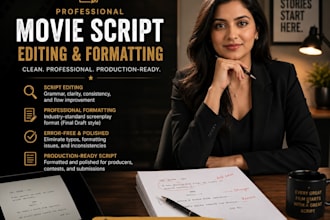 do script editing, formatting, screenwriting, screenplay