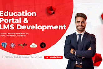 build a learning management system and education portal