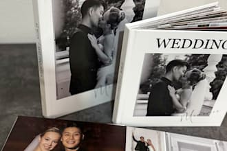 design wedding album, story book, love book romantic albums