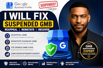 fix suspended gmb, reappeal gmb, reinstate disabled gmb and fix denied gmb case