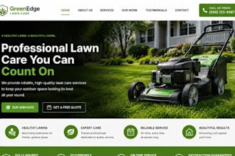 design wix lawn care website irrigation tree trimming turf management website