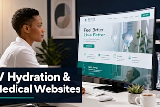 design a professional iv hydration and wellness website