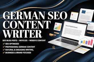 write seo german blog posts, articles or website content for your business