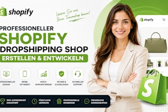 einen professionellen shopify dropshipping shop erstellen für deutsch
