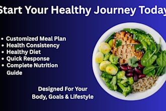 provide a personalized healthy meal schedule