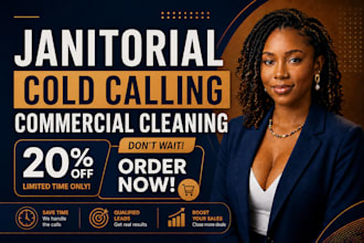 janitorial cold calling commercial cleaning business  lead generation expert