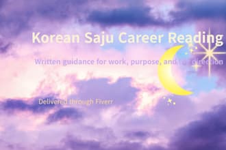 provide korean saju guidance for career and life direction