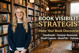 boost your book visibility with goodreads, amazon keywords, and email capture