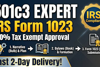do 501c3 application, irs form 1023, and nonprofit formation