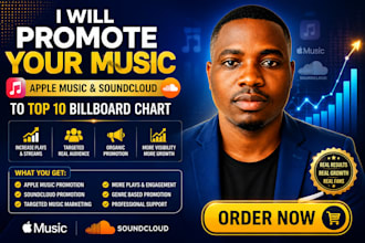 promote spotify music, chart soundcloud music to top 10 billboard chart