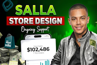 design and develop a custom ecommerce store on salla zid shopify or woocommerce