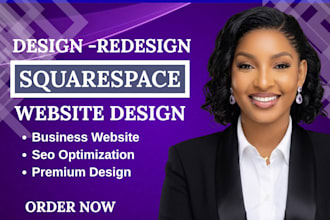build sqaurespace website design, redesign squarespace website development