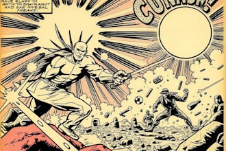 illustrate your photo to a vintage comic book poster design