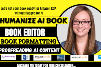 humanize ai content, proofread, edit, format ebook for self help and nonfiction