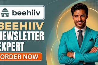 beehiiv setup, beehiiv landing page, redesign beehiiv newsletter design website