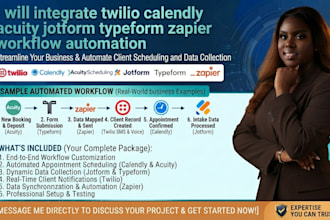 integrate twilio calendly acuity jotform typeform zapier workflow automation