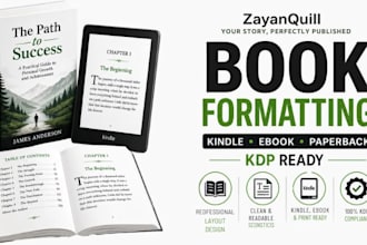 book formatting, kindle ebook formatting, paperback formatting, KDP