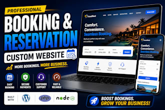 create a modern booking and reservation website