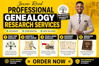do professional genealogy research for your family tree