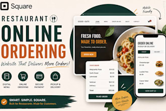 create restaurant website with square online ordering