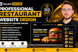 design square online restaurant website with online ordering system