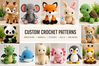 create crochet,handmade crochet pattern,knitting,amigurumi pattern and tutorials