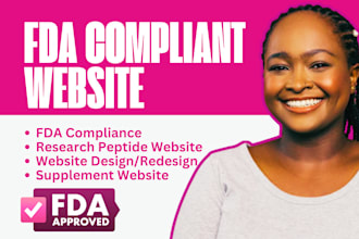 develop fda compliant peptide website peptide wordpress website biotech website