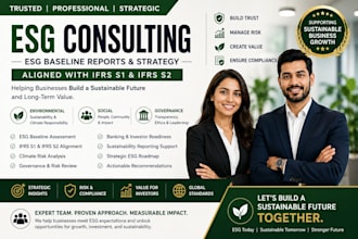 prepare esg baseline reports aligned with ifrs s1 and s2