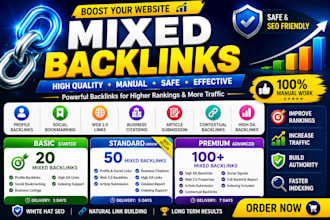build high quality mixed backlinks for SEO ranking