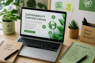 create sustainability content and thought leadership