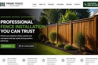 design wix fence installation website fencing contractor gate installation site