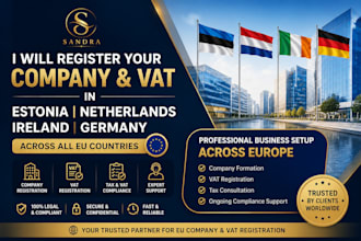 register your company, vat in estonia, netherlands, ireland, germany