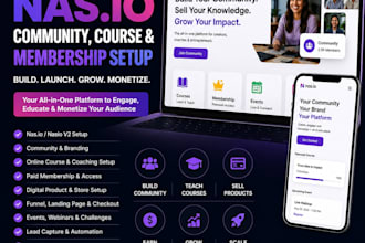 build nas io paid community, course website and membership funnel