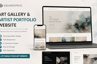 build squarespace art gallery website squarespace artist portfolio showcase site