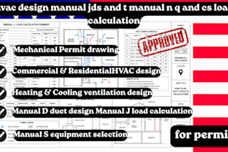 hvac design manual jds and t manual n q and cs load calculation for permit