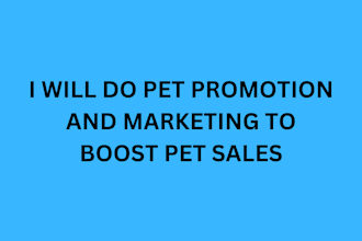 do pet promotion and marketing to boost pet website