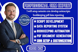 setup netsuite crm develop suitescripts bookkeeping pdf data reporting