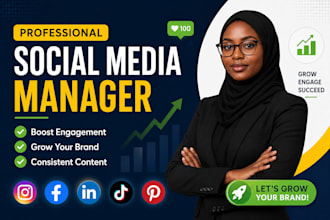 be your social media manger and content creator monthly
