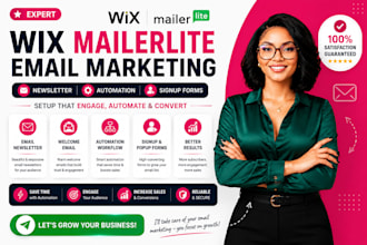 do wix mailerlite email newsletter design, welcome email, mailerlite automation