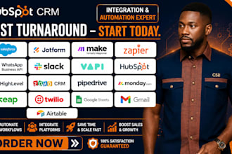 build salesforce hubspot automation jotform make zapier whatsapp API slack vapi