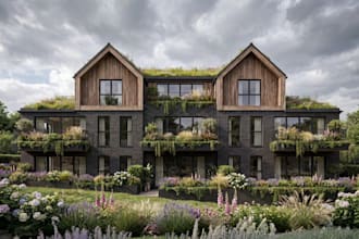 design photorealistic 3d exterior rendering